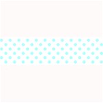 Polka Dots - Celeste Cyan on White Medium Bar Mat