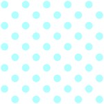 Polka Dots - Celeste Cyan on White ScrapBook Page 12  x 12 
