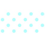 Polka Dots - Celeste Cyan on White YOU ARE INVITED 3D Greeting Card (8x4)