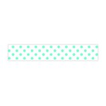Polka Dots - Aquamarine on White Flano Scarf (Mini)