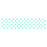Polka Dots - Aquamarine on White Satin Scarf (Oblong)