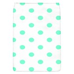 Polka Dots - Aquamarine on White Removable Flap Cover (S)