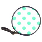 Polka Dots - Aquamarine on White Classic 20-CD Wallet