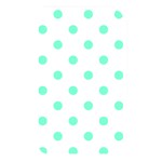 Polka Dots - Aquamarine on White Memory Card Reader (Rectangular)