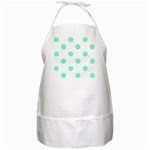 Polka Dots - Aquamarine on White BBQ Apron