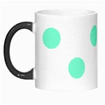 Polka Dots - Aquamarine on White Morph Mug