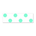 Polka Dots - Aquamarine on White Sticker Bumper (10 pack)