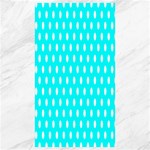 Polka Dots - White on Aqua Cyan Canvas 40  x 72 