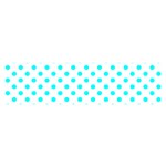 Polka Dots - Aqua Cyan on White Satin Scarf (Oblong)