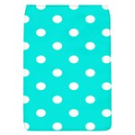 Polka Dots - White on Bright Turquoise Removable Flap Cover (S)