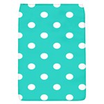 Polka Dots - White on Turquoise Removable Flap Cover (S)