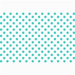 Polka Dots - Turquoise on White Collage 12  x 18 