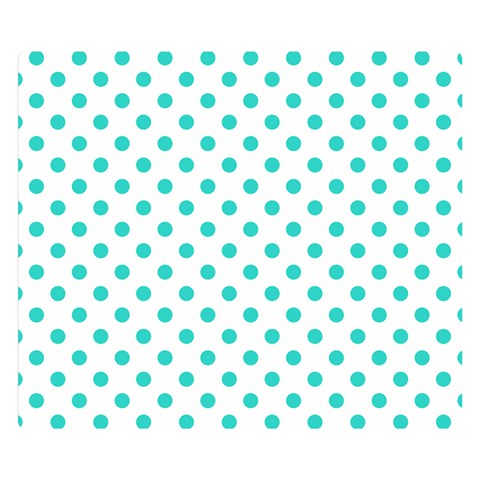 Polka Dots 50 x40  Blanket Back