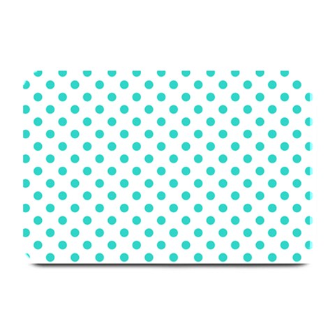 Polka Dots 18 x12  Plate Mat