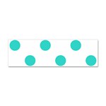 Polka Dots - Turquoise on White Sticker (Bumper)