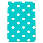 Polka Dots - White on Cyan Removable Flap Cover (S)