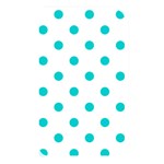 Polka Dots - Cyan on White Memory Card Reader (Rectangular)