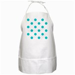 Polka Dots - Cyan on White BBQ Apron