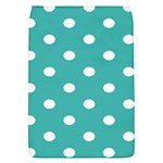 Polka Dots - White on Verdigris Removable Flap Cover (S)