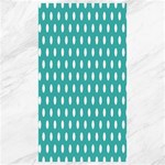 Polka Dots - White on Verdigris Canvas 40  x 72 