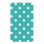 Polka Dots - White on Verdigris Memory Card Reader (Rectangular)