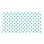 Polka Dots - Verdigris on White Satin Wrap