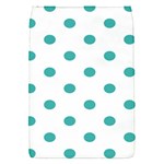 Polka Dots - Verdigris on White Removable Flap Cover (S)