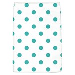 Polka Dots - Verdigris on White Removable Flap Cover (L)