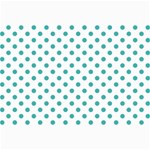 Polka Dots - Verdigris on White Collage 12  x 18 