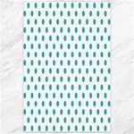 Polka Dots - Verdigris on White Canvas 24  x 36 