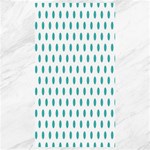 Polka Dots - Verdigris on White Canvas 40  x 72 