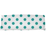 Polka Dots - Verdigris on White Body Pillow Case Dakimakura (Two Sides)