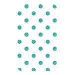 Polka Dots - Verdigris on White Memory Card Reader (Rectangular)