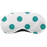 Polka Dots - Verdigris on White Sleeping Mask