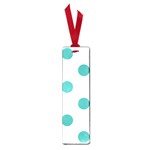 Polka Dots - Verdigris on White Small Book Mark
