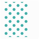 Polka Dots - Verdigris on White Large Garden Flag (Two Sides)