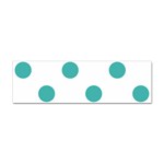 Polka Dots - Verdigris on White Sticker Bumper (100 pack)
