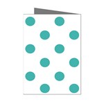 Polka Dots - Verdigris on White Mini Greeting Cards (Pkg of 8)