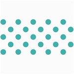 Polka Dots - Verdigris on White 4  x 8  Photo Cards