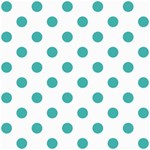 Polka Dots - Verdigris on White ScrapBook Page 8  x 8 