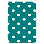 Polka Dots - White on Teal Removable Flap Cover (S)