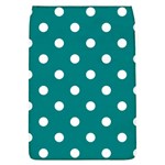 Polka Dots - White on Teal Removable Flap Cover (L)