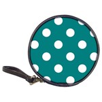 Polka Dots - White on Teal Classic 20-CD Wallet