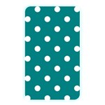 Polka Dots - White on Teal Memory Card Reader (Rectangular)