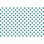 Polka Dots - Teal on White Collage 12  x 18 