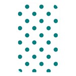 Polka Dots - Teal on White Memory Card Reader (Rectangular)