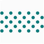 Polka Dots - Teal on White 4  x 8  Photo Cards