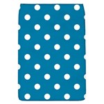 Polka Dots - White on Cerulean Removable Flap Cover (L)