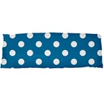 Polka Dots - White on Cerulean Body Pillow Case Dakimakura (Two Sides)