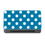 Polka Dots - White on Cerulean Memory Card Reader with CF